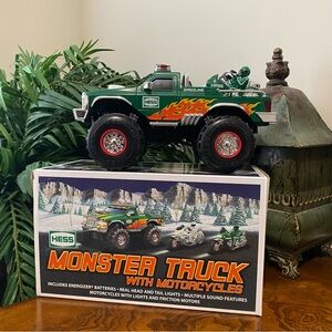 2007 Hess Monster Truck with 2 Motorcycles